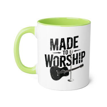 Faith Culture - Made to Worship - Christian Accent Coffee Mug, 11oz