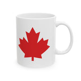 Faith Culture – Red Maple Leaf Mug – 11oz & 15oz | Canadian Pride Coffee Cup