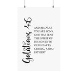 Faith Culture - Abba Father Christian Poster Galatians 4:6 Scripture Wall Art