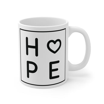 Faith Culture - Hope in Christ - Christian Ceramic Coffee Mug (11oz)