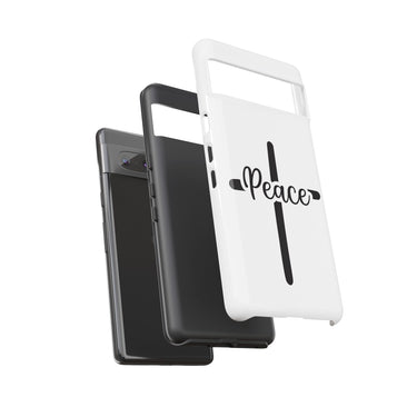 Faith Culture – Peace Cross Christian Tough Phone Case Google Pixel 7 Glossy