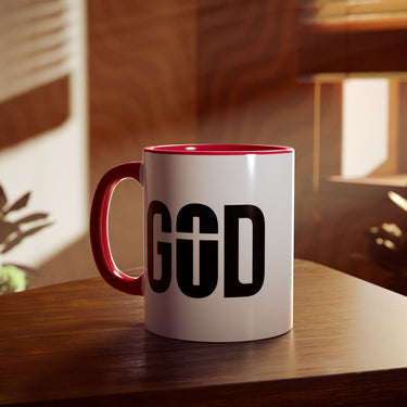 Faith Culture - GOD of the Cross - Christian Accent Coffee Mug, 11oz