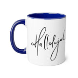 Faith Culture - Hallelujah - Christian Accent Coffee Mug, 11oz