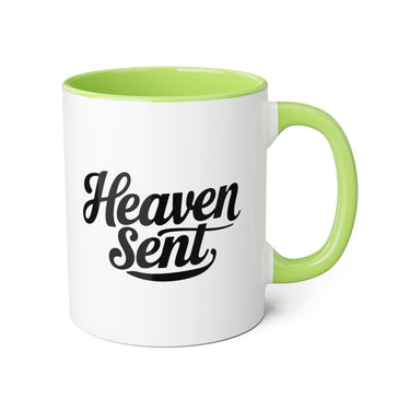 Faith Culture - Heaven Sent - Christian Accent Coffee Mug, 11oz Light Green 11oz