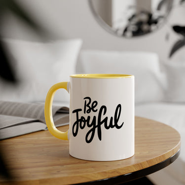 Faith Culture - Be Joyful - Christian Accent Coffee Mug, 11oz