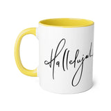 Faith Culture - Hallelujah - Christian Accent Coffee Mug, 11oz