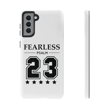 Faith Culture – Fearless Psalm 23 Christian Tough Phone Case Samsung Galaxy S21 Plus Glossy