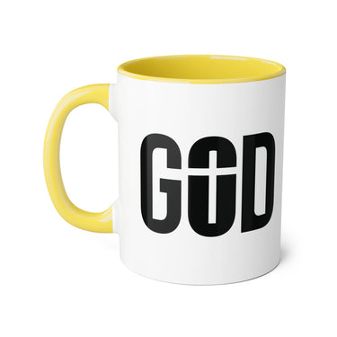 Faith Culture - GOD of the Cross - Christian Accent Coffee Mug, 11oz