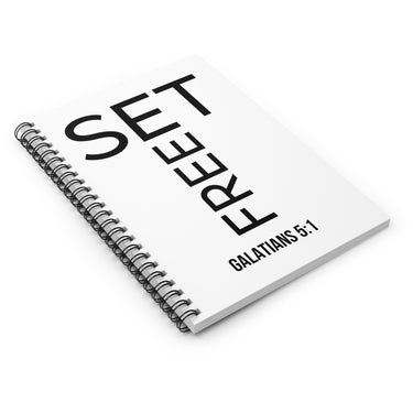 Set Free Christian Journal | Galatians 5:1 Bible Verse Notebook