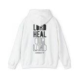 Lord Heal Our Land Back Print Christian Hoodie | 2 Chronicles 7:14 Scripture Apparel