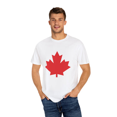 Faith Culture - Classic Red Maple Leaf Unisex T-Shirt – White | Canada Day Essential Tee