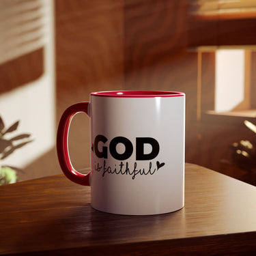 Faith Culture - God Is Faithful - Christian Accent Coffee Mug, 11oz