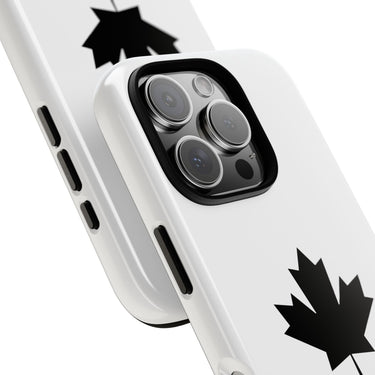 Faith Culture – Canada Maple Leaf Phone Case | Minimalist Black Leaf Case for All Phones