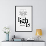 Faith Culture - James 1:17 Christian Scripture Wall Art Father of Lights