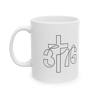 John 3:16 Christian Coffee Mug - Religious Ceramic Gift, 11oz