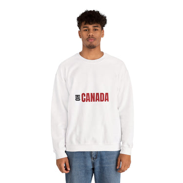 Faith Culture – Oh Canada Crewneck Sweatshirt – White | Classic Anthem-Inspired Pullover