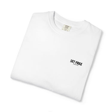 Faith Culture – Set Free Christian T-Shirt – White | Bold Statement of Spiritual Freedom