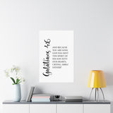 Faith Culture - Abba Father Christian Poster Galatians 4:6 Scripture Wall Art
