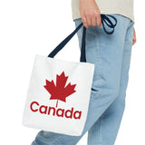 Faith Culture β Canada Maple Leaf Tote Bag | Bold & Patriotic Everyday Carryall 13" Γ 13'' Navy