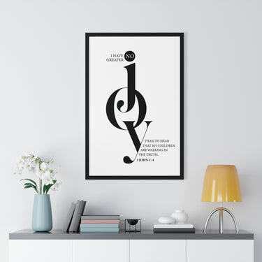 Faith Culture - 3 John 1:4 Christian Scripture Wall Art No Greater Joy