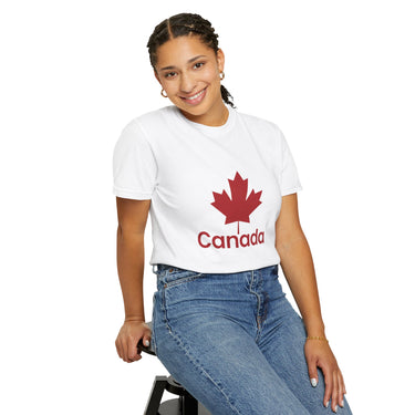 Faith Culture - Canada Maple Leaf Logo Unisex T-Shirt – White | Patriotic Canadian Tee
