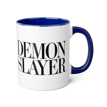 Faith Culture - Demon Slayer - Christian Accent Coffee Mug, 11oz Blue 11oz