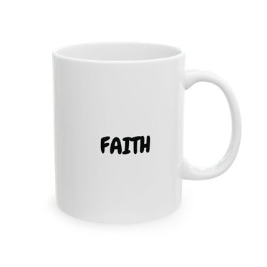 Faith Culture – FAITH Christian Mug – Minimalist Daily Encouragement, 11oz & 15oz