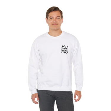 Faith Culture - Hallelujah - Christian Unisex Crewneck Sweatshirt White