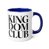 Faith Culture - Kingdom Club - Christian Accent Coffee Mug, 11oz Blue 11oz
