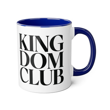 Faith Culture - Kingdom Club - Christian Accent Coffee Mug, 11oz Blue 11oz