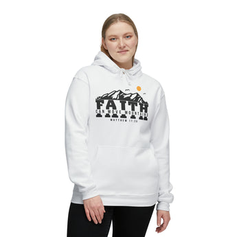 Faith Can Move Mountains Christian Unisex Hooded Sweatshirt, Made in US