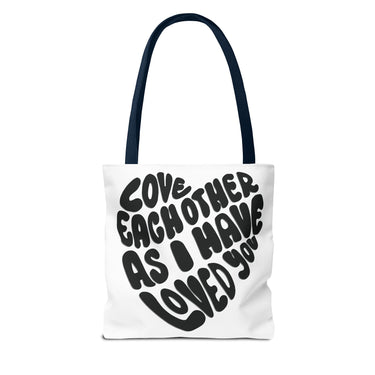 Faith Culture - Love One Another Christian Tote Bag - Bible Verse John 13:34