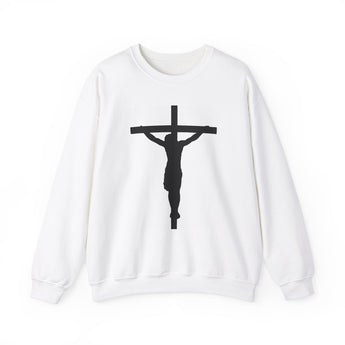 Jesus on the Cross Christian Unisex Heavy Blend™ Crewneck Sweatshirt