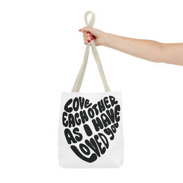 Faith Culture - Love One Another Christian Tote Bag - Bible Verse John 13:34