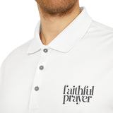 Faith Culture - Faithful in Prayer - Christian Unisex Performance Polo by adidasĀ®
