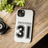 Faith Culture – Proverbs 31 Christian Tough Phone Case iPhone 15 Plus Glossy