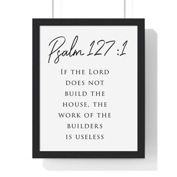 House of Blessing - Psalm 127:1 - Christian Wall Art