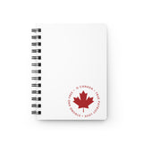 Faith Culture – O Canada Maple Leaf Spiral Journal | Canadian Patriot Notebook for Everyday Use