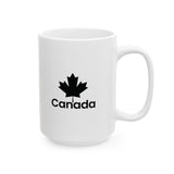 Faith Culture – Canada Maple Leaf Mug – 11oz & 15oz | Classic Patriotic Coffee Cup