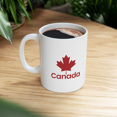 Faith Culture – Canada Maple Leaf Mug – 11oz & 15oz | Bold Red Patriotic Coffee Cup
