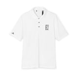 Faith Culture - Perfect Love - Christian Unisex Performance Polo by adidasĀ® White