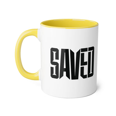 Faith Culture - SAVED - Christian Accent Coffee Mug, 11oz