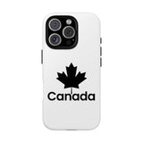 Faith Culture – Canada Maple Leaf Phone Case | Minimalist Black Leaf Case for All Phones