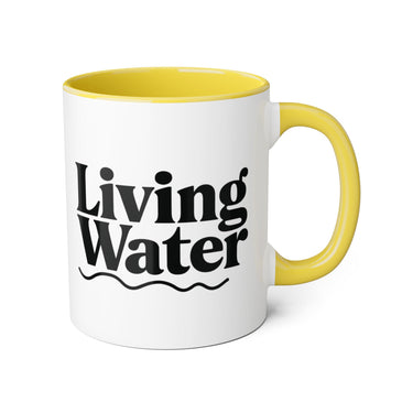 Faith Culture - Living Water - Christian Accent Coffee Mug, 11oz