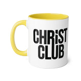 Faith Culture - Christ Club - Christian Accent Coffee Mug, 11oz