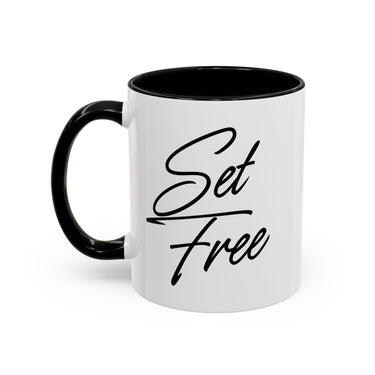 Faith Culture - Set Free Christian Accent Mug, 11oz & 15oz | Bold Freedom Mug