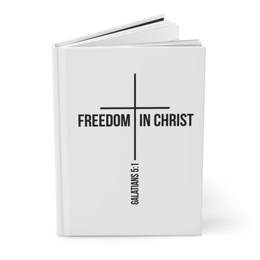 Freedom in Christ Hardcover Christian Journal | Galatians 5:1 Scripture Notebook