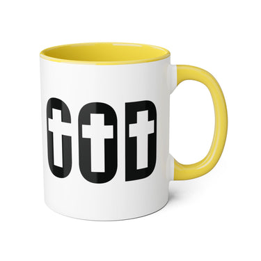 Faith Culture - GOD of the Cross - Christian Accent Coffee Mug, 11oz