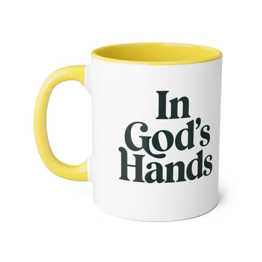 Faith Culture - In God’s Hands - Christian Accent Coffee Mug, 11oz