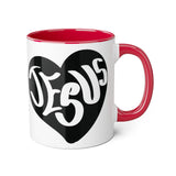 Faith Culture - Jesus in My Heart - Christian Accent Coffee Mug, 11oz